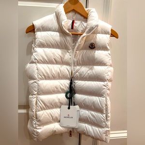 Moncler Ghany vest off white NWT